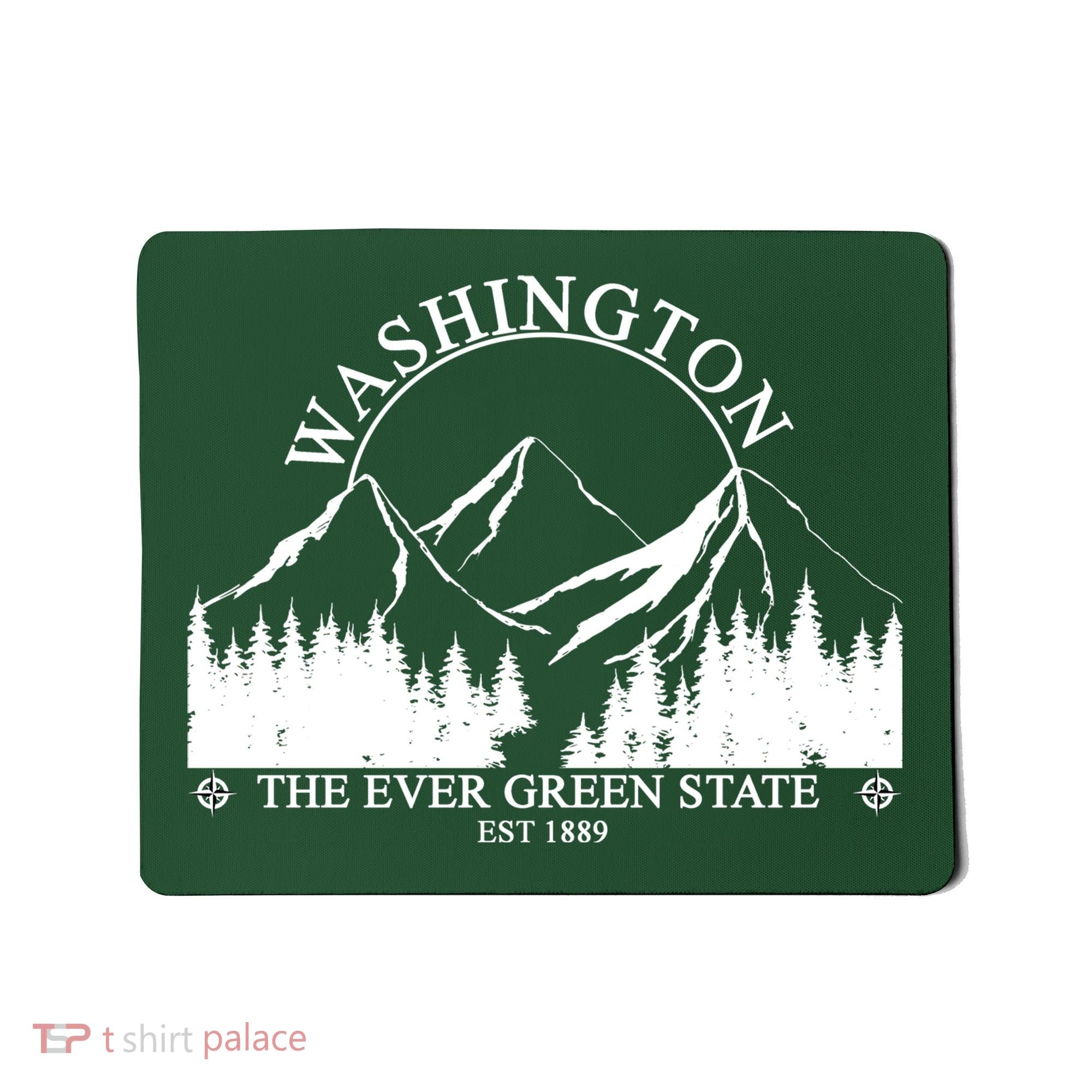 Washington The Ever Green State Mousepad