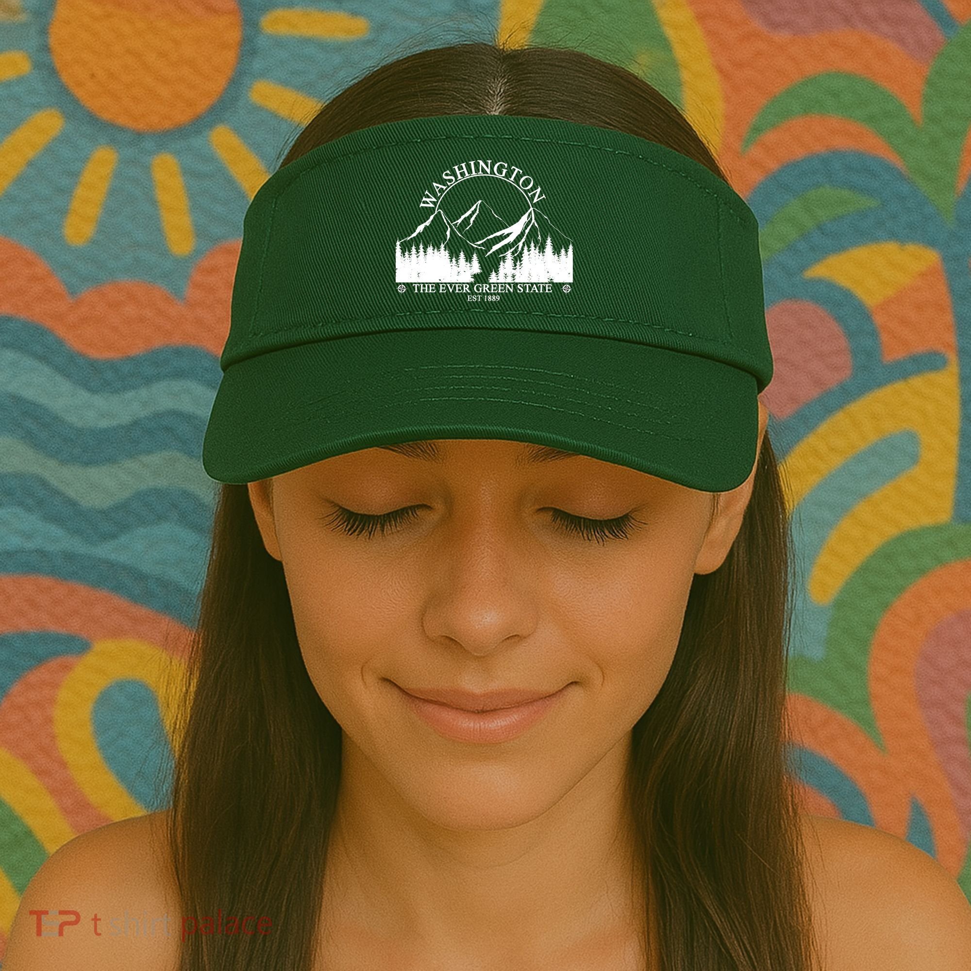 Washington The Ever Green State Visor