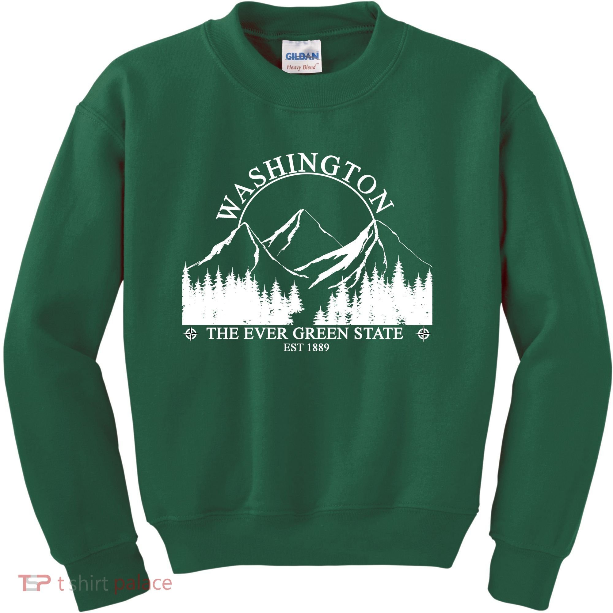 Washington The Ever Green State Kids Sweatshirt