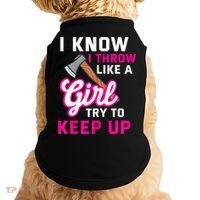 Womens Axe Throwing Quote For Your Axe Throwing Girlfriend Doggie Tank thumb 0