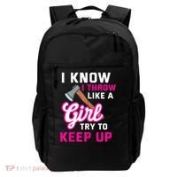 Womens Axe Throwing Quote For Your Axe Throwing Girlfriend Backpack thumb 0
