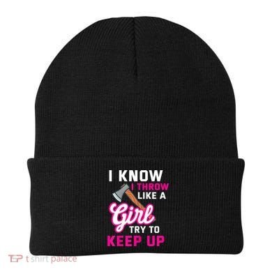 Womens Axe Throwing Quote For Your Axe Throwing Girlfriend Beanie