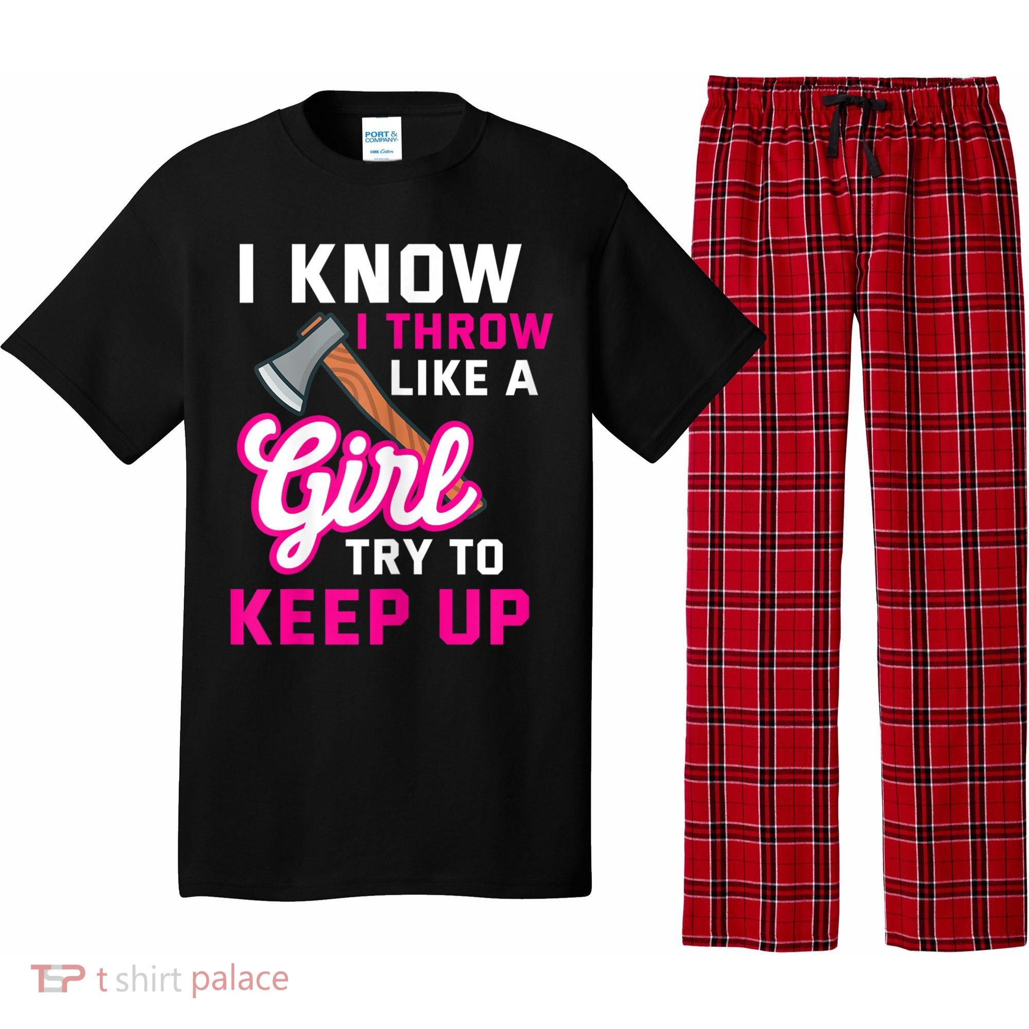 Womens Axe Throwing Quote For Your Axe Throwing Girlfriend Pajama Set