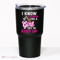 Womens Axe Throwing Quote For Your Axe Throwing Girlfriend Tumbler thumb 0
