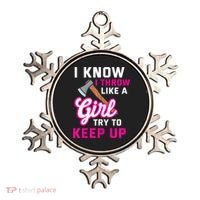 Womens Axe Throwing Quote For Your Axe Throwing Girlfriend Ornament thumb 0