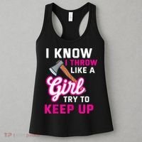 Womens Axe Throwing Quote For Your Axe Throwing Girlfriend Women's Tank Top thumb 3