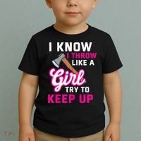Womens Axe Throwing Quote For Your Axe Throwing Girlfriend Toddler T-Shirt thumb 2