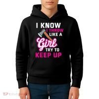 Womens Axe Throwing Quote For Your Axe Throwing Girlfriend Kids Hoodie thumb 4