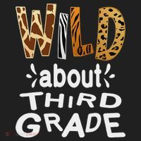 Wild about Third Grade Teacher Student First Day Of School Women's Sweatshirt thumb 2