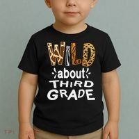 Wild about Third Grade Teacher Student First Day Of School Toddler T-Shirt thumb 2