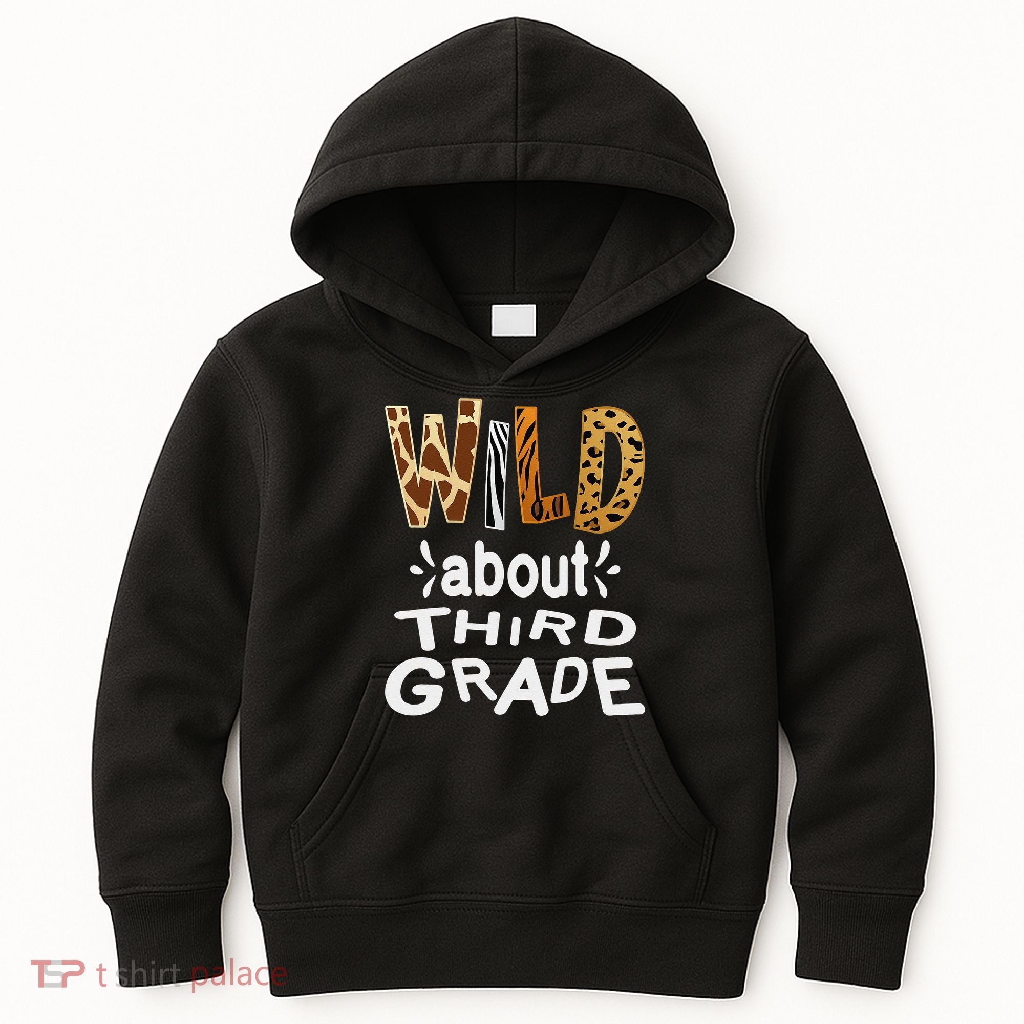 Wild about Third Grade Teacher Student First Day Of School Kids Hoodie
