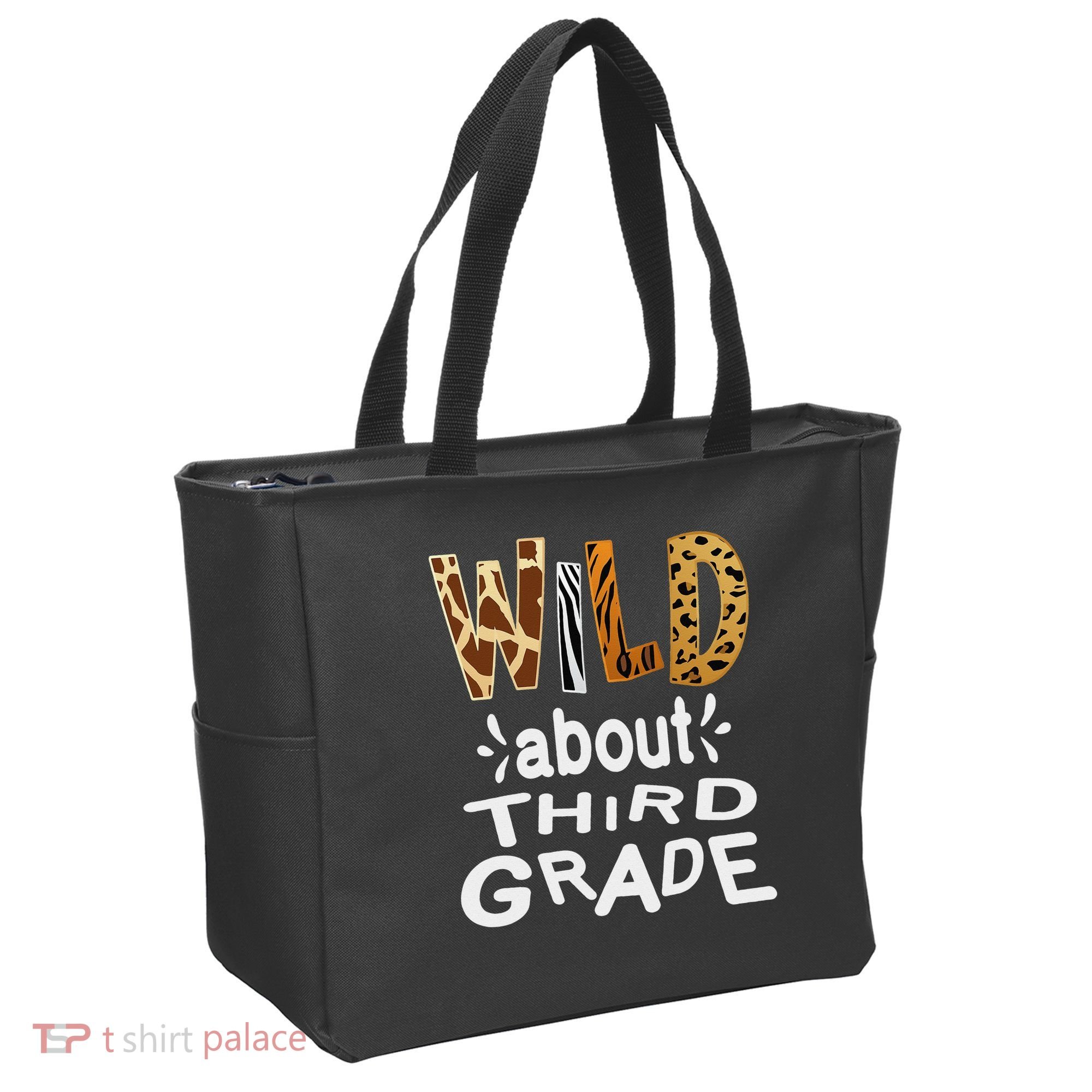 Wild about Third Grade Teacher Student First Day Of School Tote Bag