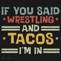 Wrestling And Tacos Im In Funny Wrestler Food Women Women's Hoodie thumb 2