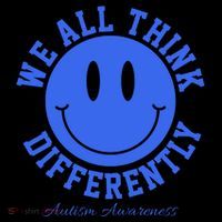 We All Think Differently Autism Awareness Smile Face Toddler Hoodie thumb 2
