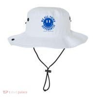 We All Think Differently Autism Awareness Smile Face Bucket Hat thumb 0