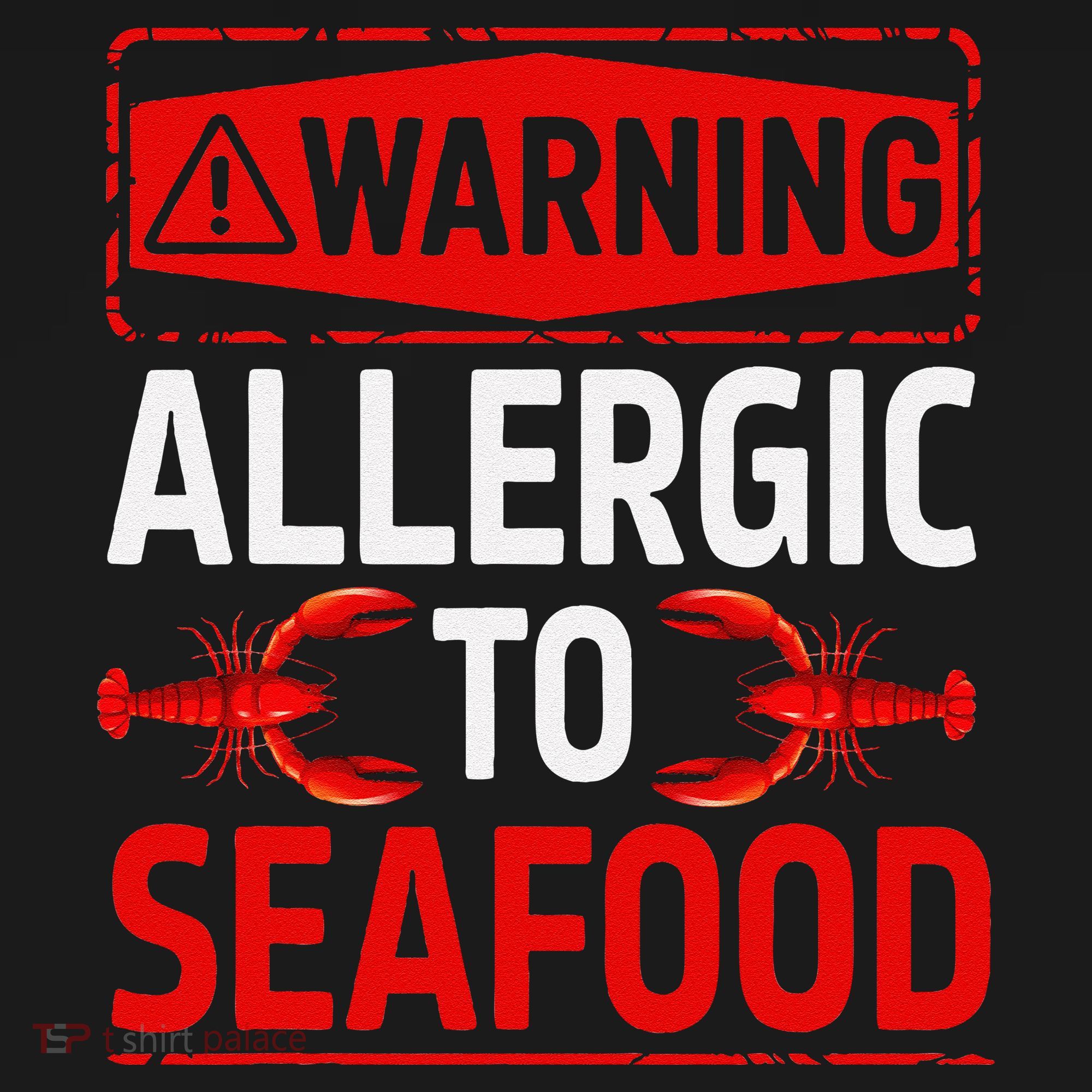Warning Allergic To Seafood Shellfish Allergy Funny Gift Bucket Hat