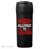 Warning Allergic To Seafood Shellfish Allergy Funny Gift 24oz Duet Stainless Steel Tumbler thumb 0