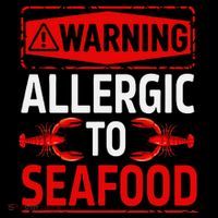 Warning Allergic To Seafood Shellfish Allergy Funny Gift Toddler Hoodie thumb 2