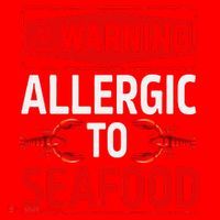Warning Allergic To Seafood Shellfish Allergy Funny Gift Santa Hat thumb 1