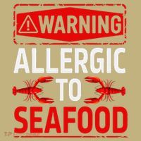 Warning Allergic To Seafood Shellfish Allergy Funny Gift Mousepad thumb 1