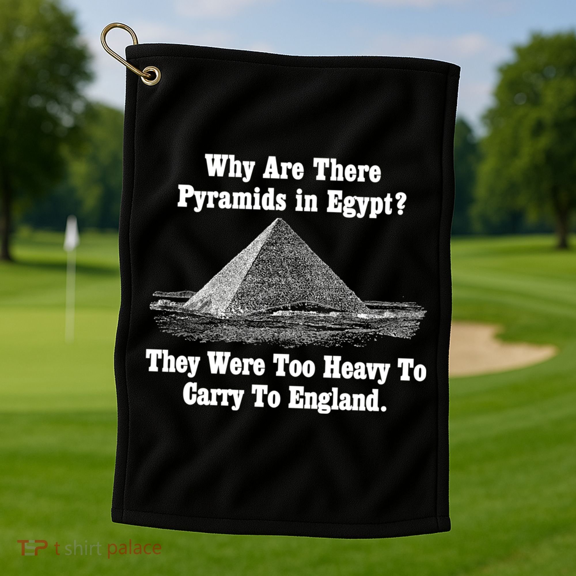 Why Are There Pyramids In Egypt? Golf Towel