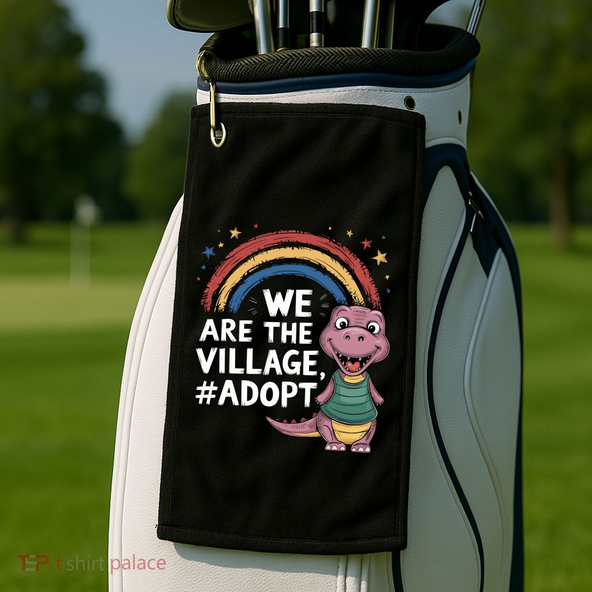 We Are The Village Adopt Golf Towel