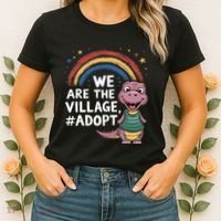 We Are The Village Adopt Women's T-Shirt thumb 2