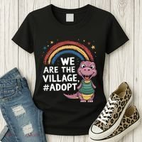 We Are The Village Adopt Women's T-Shirt thumb 3