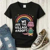We Are The Village Adopt Women's T-Shirt thumb 3