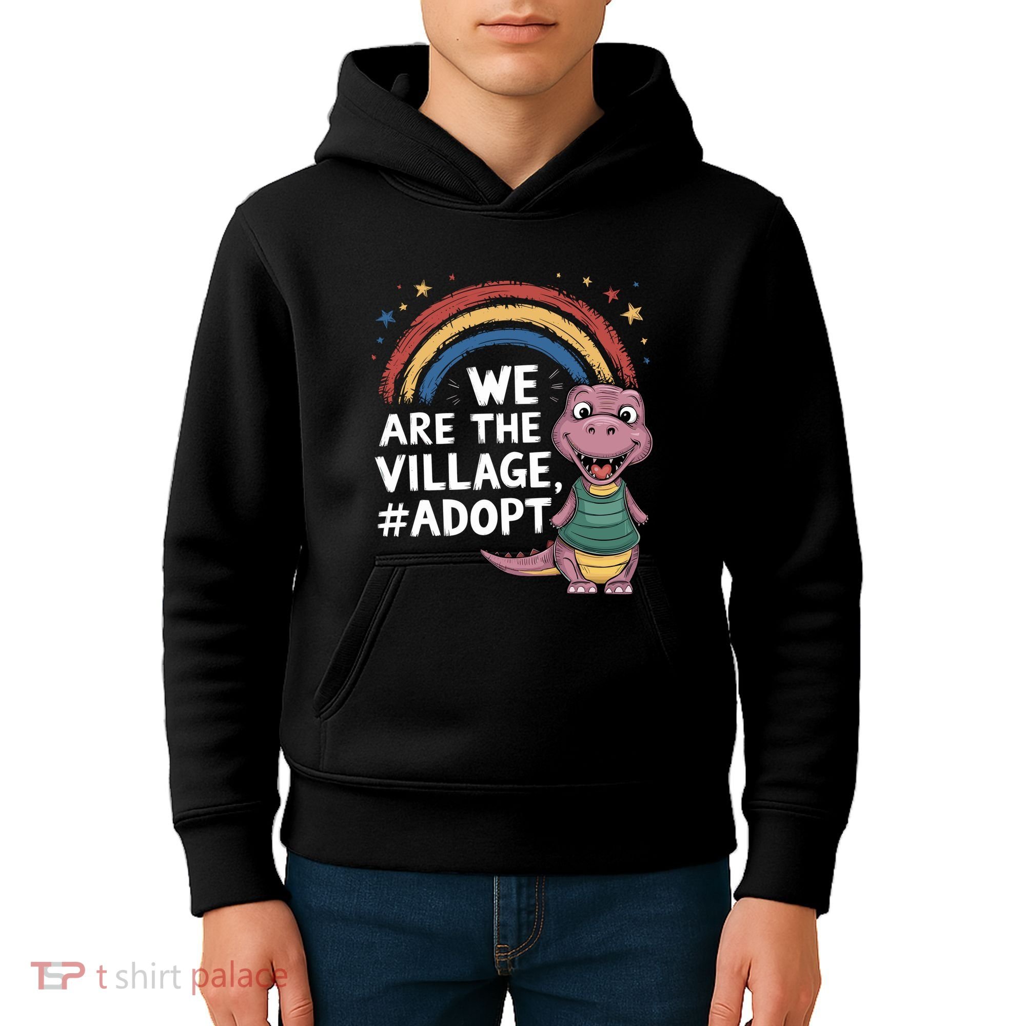 We Are The Village Adopt Kids Hoodie