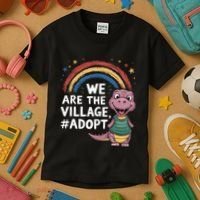 We Are The Village Adopt Kids T-Shirt thumb 3
