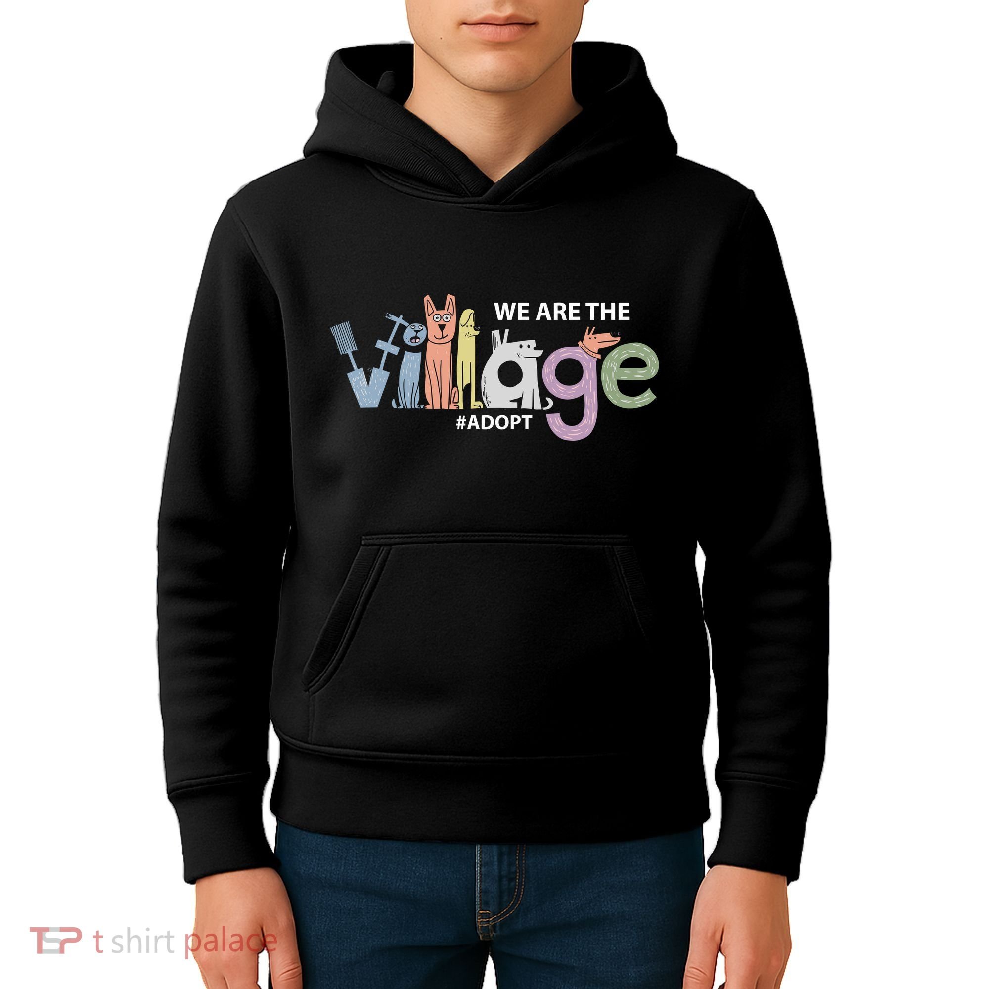 We Are The Village Adopt Kids Hoodie