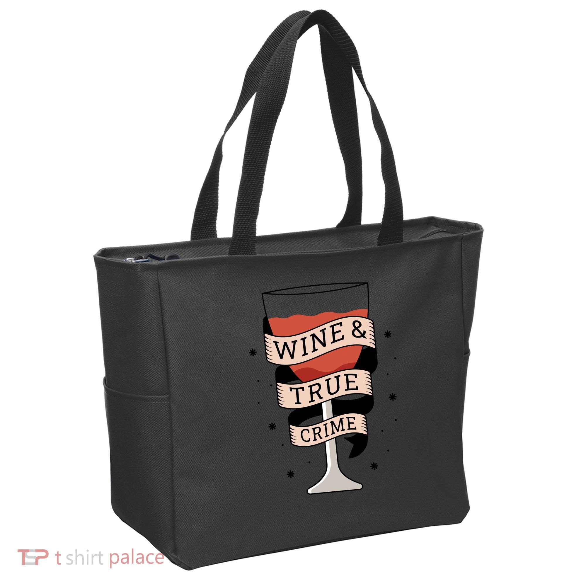 Wine And True Crime Tote Bag