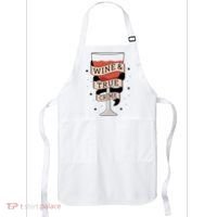 Wine And True Crime Apron thumb 0