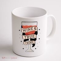 Wine And True Crime Coffee Mug thumb 1