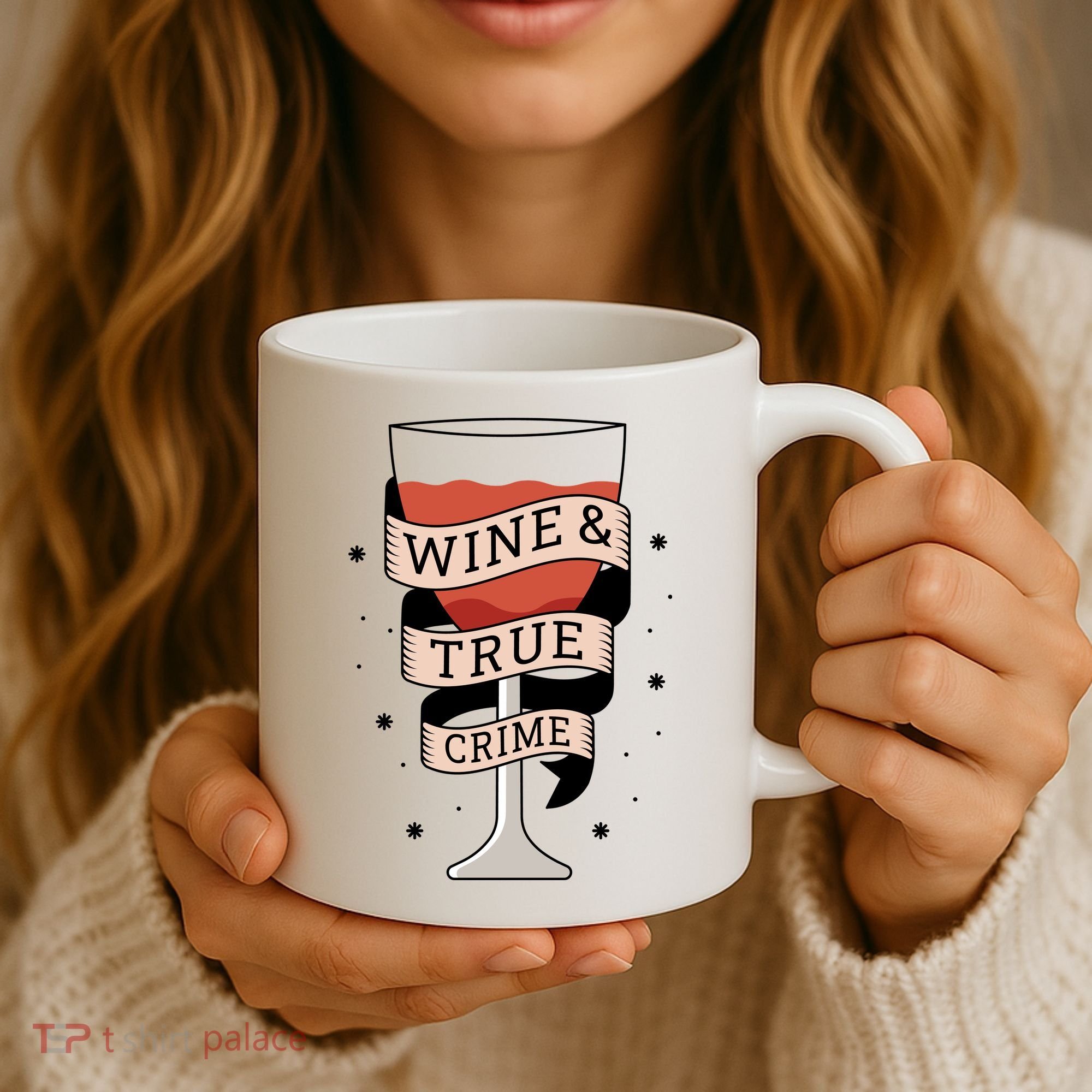 Wine And True Crime Coffee Mug
