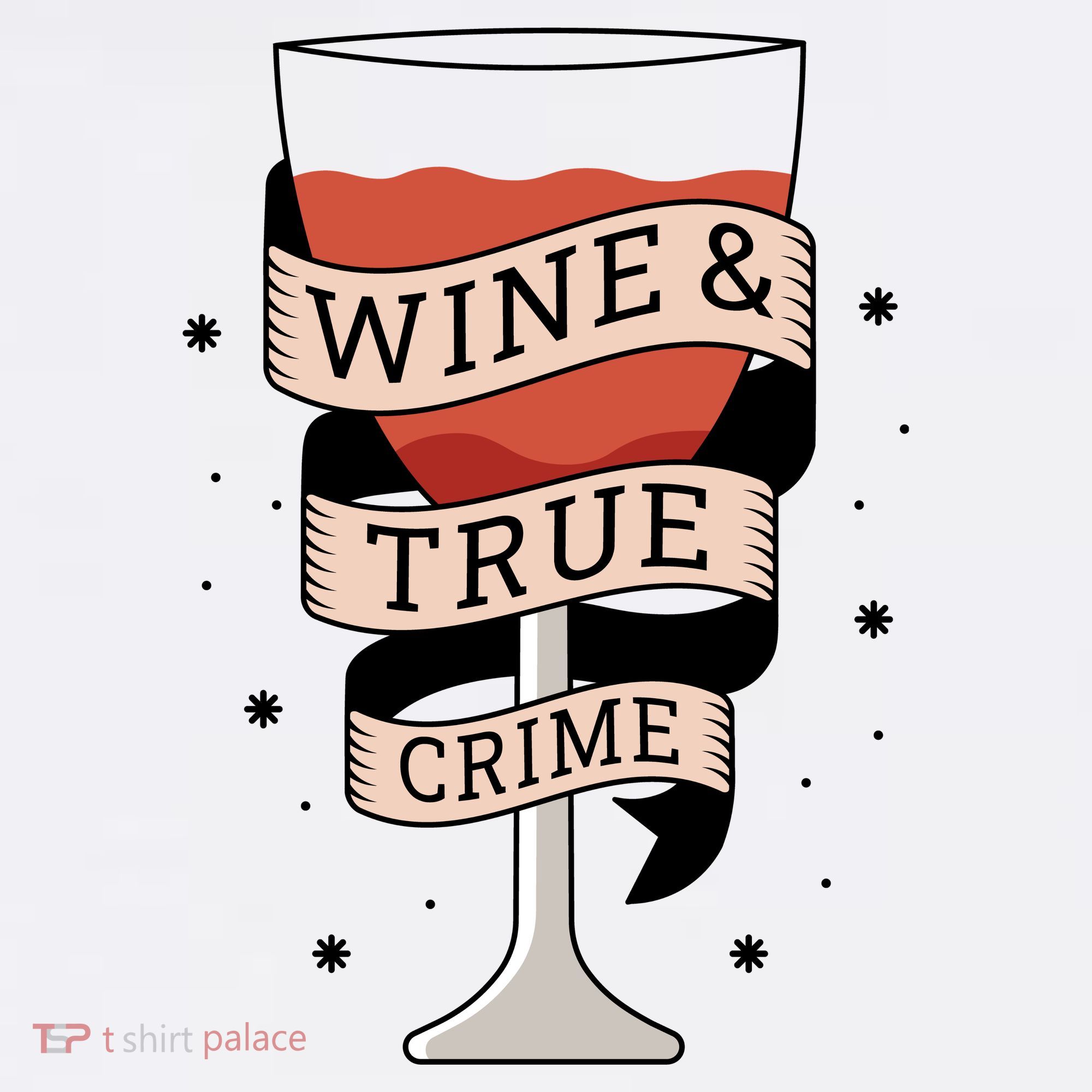 Wine And True Crime Pajama Set