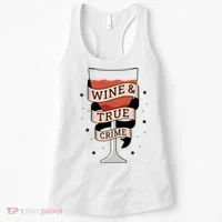 Wine And True Crime Women's Tank Top thumb 0