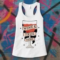 Wine And True Crime Women's Tank Top thumb 3