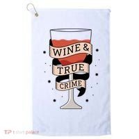 Wine And True Crime Golf Towel thumb 0