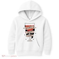 Wine And True Crime Kids Hoodie thumb 0