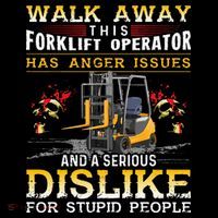Walk Away This Forklift Operator Forklift Operator USA-Made Doggie Bandana thumb 2