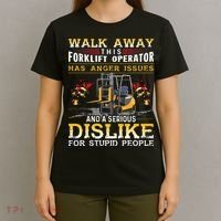 Walk Away This Forklift Operator Forklift Operator T-Shirt thumb 4