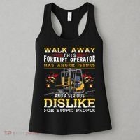Walk Away This Forklift Operator Forklift Operator Women's Tank Top thumb 3