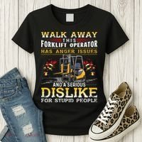 Walk Away This Forklift Operator Forklift Operator Women's T-Shirt thumb 3
