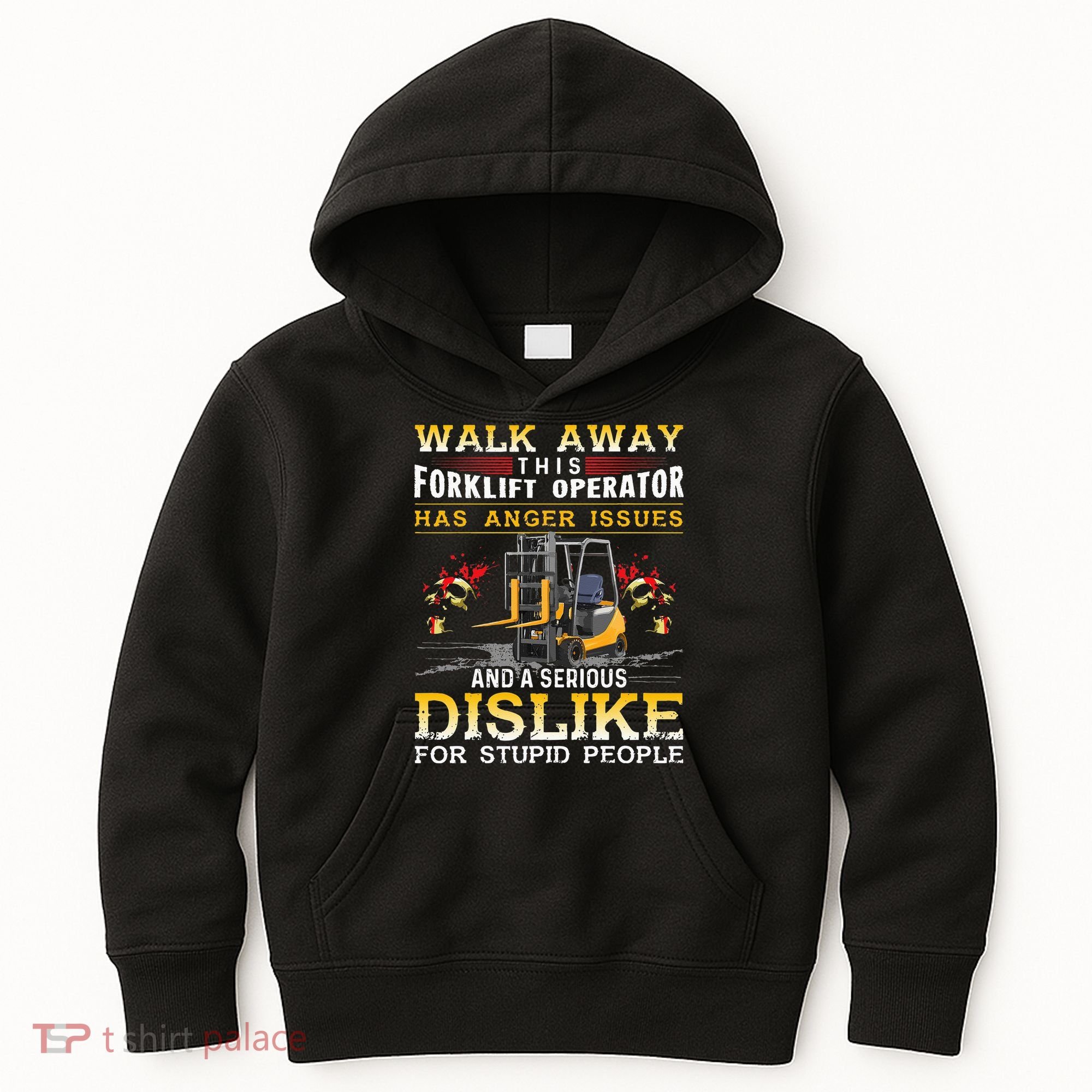 Walk Away This Forklift Operator Forklift Operator Kids Hoodie