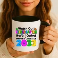 Watch Out! Kindergarten Here I Come! Future Class of 2033 Coffee Mug thumb 3