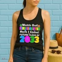 Watch Out! Kindergarten Here I Come! Future Class of 2033 Women's Tank Top thumb 2