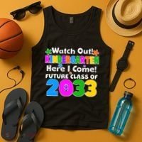 Watch Out! Kindergarten Here I Come! Future Class of 2033 Tank Top thumb 4