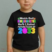 Watch Out! Kindergarten Here I Come! Future Class of 2033 Toddler T-Shirt thumb 2
